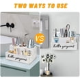 thumbnail image 4 of Soporte para secador de pelo Unistyle, mostrador de baño, blanco, 4 of 7