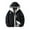 4#Black, variant on Men's Winter Thicken Cotton Parka Jacket Warm Coat Men Casual Solid Color Zipper Pocket Turndown Collar Long Sleeve Parkas
