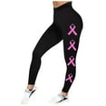 thumbnail image 4 of Wovix Ladies' Leggings Cancer Prevention Leggings High Waist Tights Lifting Yoga Pants Daily Pants, 4 of 4