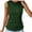 Green, variant on HUJlwoi Womens Tank Tops Ruched with Boat Neck Tunic Shirts Fashionable Solid Color Pocket Blouses Summer Wrokout Casual Sleeveless Clothes