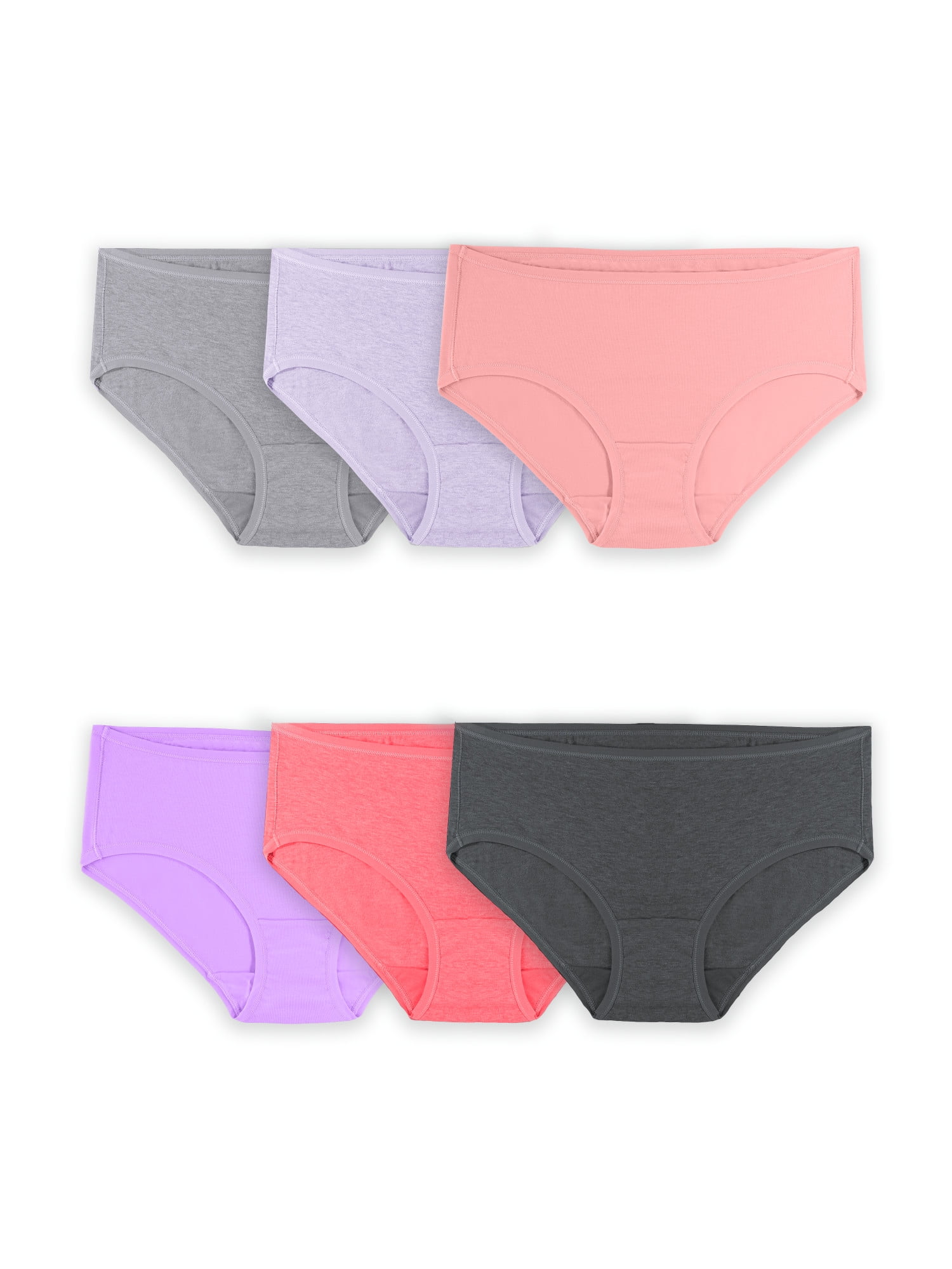 Pink & Blue Size 6 Fundamentals Pretty Pastel 3-Pair Packaged Panties Yellow 