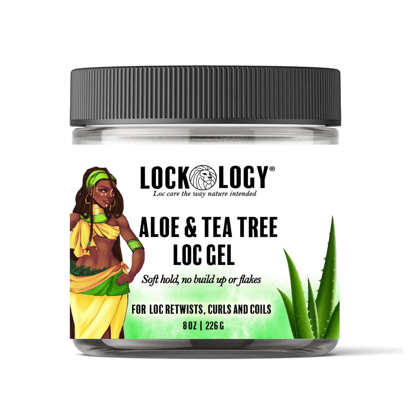 Loc Twist Gel for Dreads; Locking Gel & Loc and Twist Gel For Retwists with Organic Aloe and Tea