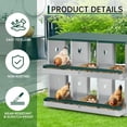 thumbnail image 1 of Royalbelle Green 4 Hole Chicken Nesting Box, Galvanized Steel Laying Box Wall-Mounted, 1 of 5