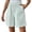 Mint Green, variant on cocolona Womens Summer Casual Striped Lounge Shorts Elastic Waist Straight Wide Leg Beach Shorts with Pockets