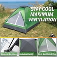 thumbnail image 4 of 2-Person Dome Tent – Easy Set Up Shelter with Rain Fly and Carrying Bag for Camping, 4 of 8