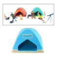 thumbnail image 5 of Ruiboury RACE MEDAL 1/64 Scale Figure Outdoor Telescope Scenes Layout BBQ Blue Blue Tent 3cm, 5 of 5
