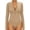 A-long Sleeve Mocha (Mock V Neck), variant on Long Sleeve Body Suit Mock Turtle Neck Zip Up Bodysuit for Women Ribbed Deep V Sexy Bodysuit Shirts