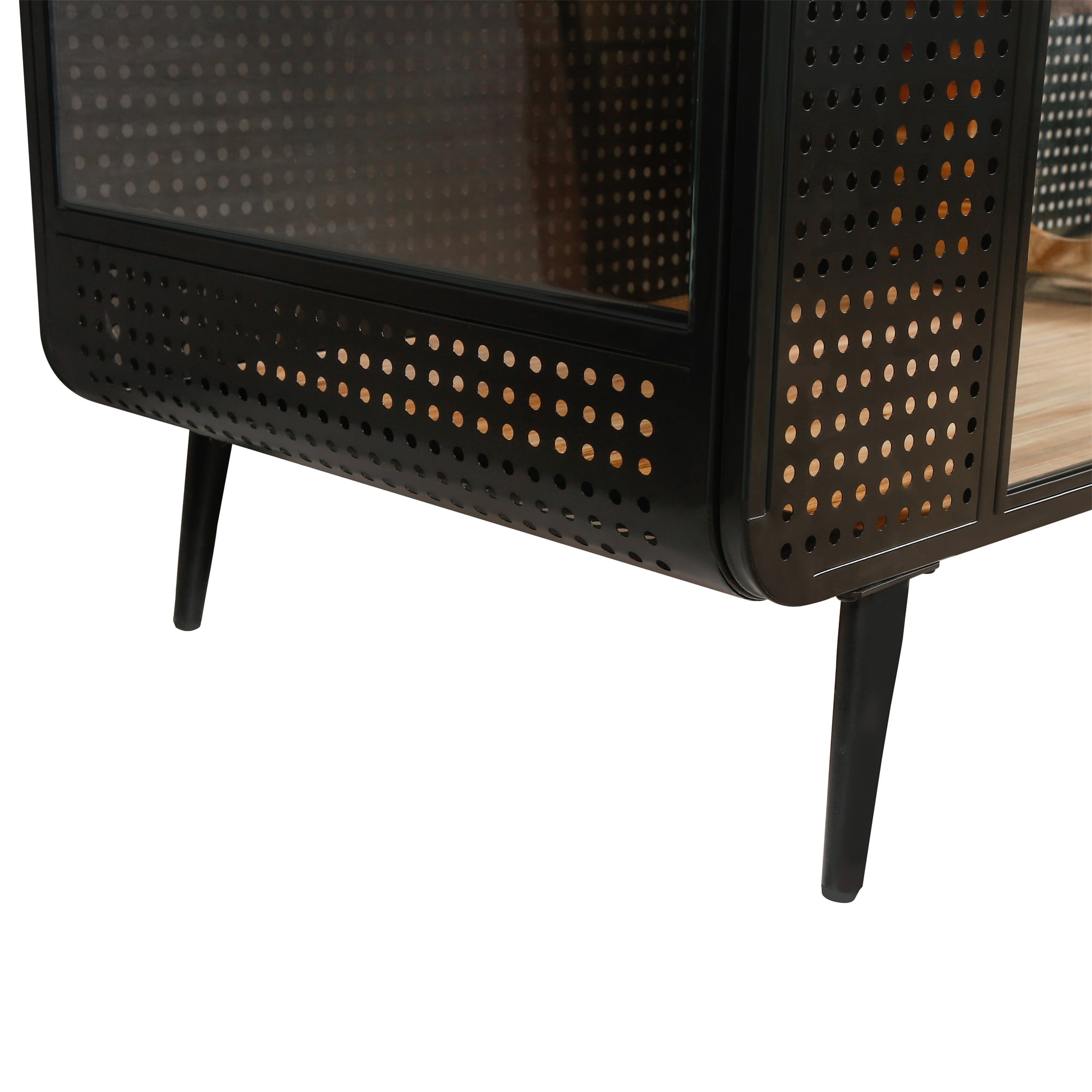 Pefilos 55" Cat Houses for Indoor Cats with Tempered Glass, Transparent Cat Playpen Cat Condo for Large Cats, Black Pefilos 55" Cat Houses for Indoor Cats with Tempered Glass, Transparent Cat Playpen Cat Condo for Large Cats, Black