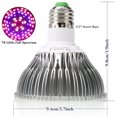 thumbnail image 4 of Bombilla de cultivo E27 de 50 W y 78 LED para plantas con 7 longitudes de onda, CA 85-265 V, para plantas de interior, invernadero y jardín, flores y verduras., 4 of 5