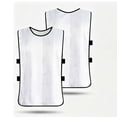 thumbnail image 2 of QSAWXQZ Kids' Soccer Training Tank Crew Neck Sleeveless Elastic Side Mesh Scrimmage Jersey Top 5-12 Years, 2 of 5