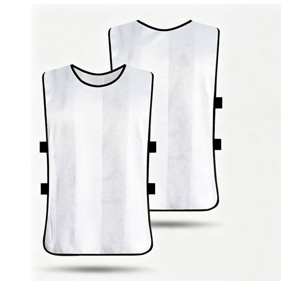 LEKWK Kids Soccer Jersey Sleeveless Crewneck Casual Team Pinnies Lightweight Breathable Loose Scrimmage Vests Youth Outdoor Training Sports Practice Jerseys