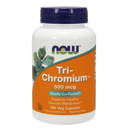 - NOW Supplements, Tri-Chromium™ 500 mcg with Cinnamon, 180 Veg Capsules