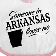 thumbnail image 4 of Inktastic Someone in Arkansas Loves Me Boys or Girls Baby Bib, 4 of 4