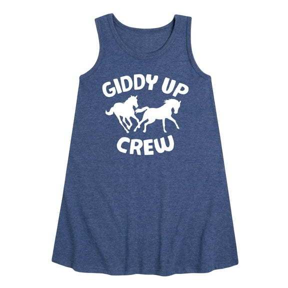 Instant Message - Giddy Up Crew - Toddler & Youth Girls A-line Dress