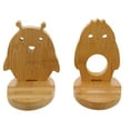 thumbnail image 3 of LEORX 2Pcs Desktop Phone Holder Wood Simple Storage for Restaurant, 3 of 8