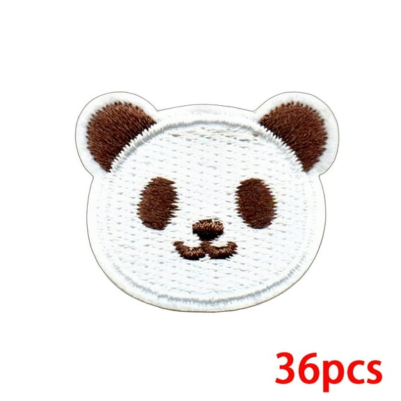 AUQ 36Pcs Iron on Patches,1.3"*1.1" Appliques Sewing,Patches for Jeans,Color1,Animal