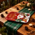 thumbnail image 4 of HaoXun 10 Pcs Christmas Party Paper Plates Disposable Rectangular Plates - 7.09x5.12 Inch Christmas Tree Snowflake Design for Holiday Home Party Supplies Dinnerware Decorations, 4 of 6