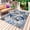 Blue Grey, variant on Coastal Sea Turtles Outdoor Rug for Patio/Deck/Porch, Non-Slip Large Area Rug 6 x 9 Ft, Summer Coral Ocean Beach Gradient Blue Indoor Outdoor Rugs Washable Area Rugs, Camping Rug Carpet Runner