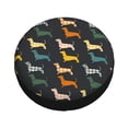 thumbnail image 4 of Xecao Plaid Dachshund for Tire Covers: Waterproof, dust-proof, and universally fitting for trailers, SUVs, 4 of 8
