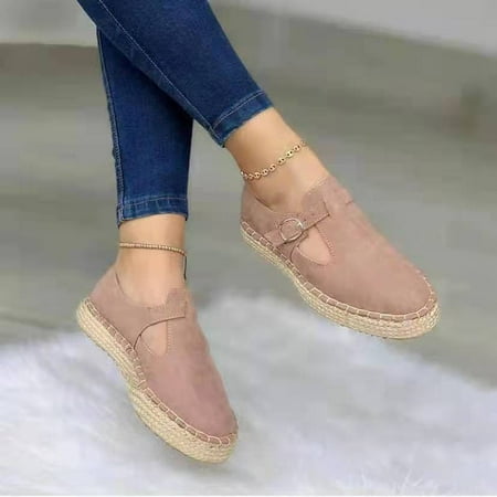 

Women s Slip-On Walking Shoes Flat Loafers Casual Breathable Anti Slip Shoes Breathable 37 Pink