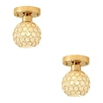 thumbnail image 1 of Advancent Modern Crystal Ceiling Light Flush for Entryway Aisle Hallway 2piezas Estilo B, 1 of 1
