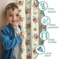 thumbnail image 3 of Pioneer Flower Floral Print Pattern Insulated Teens Curtains Set Of 2, Bedroom Essentials, Toddler Room Decor 52"x63", 3 of 5