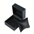 thumbnail image 4 of Odear Flip Watch Case with Pillow Watch Box for Men Black 3.94*3.94*2.87in, 4 of 4