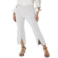thumbnail image 3 of PENGXIANG Women Casual Baggy Fit Pants  High Waisted Solid Color Flare Leg Split Trousers with Pockets, 3 of 6