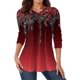 thumbnail image 1 of Gibobby Blusas De Moda Blusas de manga larga para mujer, blusas con botones y cuello en V fruncidas, camisas informales holgadas para salir, camisetas, ropa（Rojo， S), 1 of 4