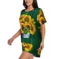 thumbnail image 2 of Lsque Sunflowers in Bucket Women's Short-Sleeved Pajama Set - 2 Piece Soft and Lightweight Sleepwear Set-XX-Large, 2 of 9
