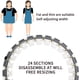 thumbnail image 5 of Hoola Hoop inteligente, ejercicio de fitness mágico mejorado Hoola Hoop inteligente ponderado que no se caerá, Hoola Hoop desmontable inteligente de 24 secciones, adecuado para adultos y niños Xemadio LRWJ786-1, 5 of 7