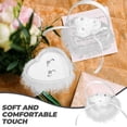 thumbnail image 4 of USHOBE 2Pcs Satin Flower Girl Basket Shape Ring Pillow For Beaches Outdoors Weddings, 4 of 8
