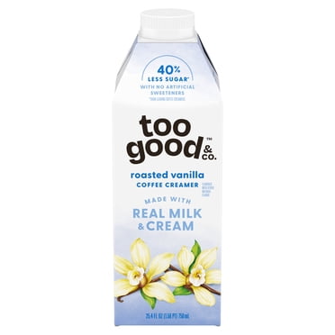 Too Good & Co. Roasted Vanilla Coffee Creamer, Made with Real Milk and Cream, 25.4 fl oz