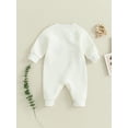 thumbnail image 4 of GXFC Infant for Boy Girls Long Sleeve Bear Embroidery Jumpsuits Rompers Bodysuit for Baby 3M 6M, 4 of 8