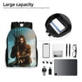 thumbnail image 4 of Aquaman Backpack, Travel Laptop Backpack, Water Resistant College Computer Bag, Durable Daypack, Fit 16 Inch Notebook, 4 of 8