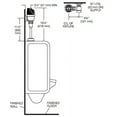 thumbnail image 2 of Sloan 3790073 0.125 GPF Battery 15 to 80 PSI Optima Plus Single-Flush Sensor Exposed Flushometer with 0.75 in. IPS Inlet & 0.75 in. Spud, Polished Chrome, 2 of 2