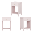 thumbnail image 6 of Leumius Nightstand with Drawer,2 Tier Beside Table End Table,Modern Side Table for Bedroom,Living Room,Pink, 6 of 6