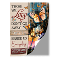 thumbnail image 2 of Lotusprinthandmade Customized Butterfly Those We Love Don't Go Away Memorial Poster 32" x 48", 2 of 5