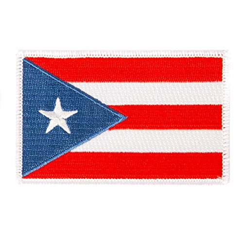 Puerto Rican Iron/Sew On Crest Puerto Rico Flag Shield Patch 