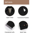 thumbnail image 5 of QQZ Relaxed Cropped Double Breasted Trench Jacket Women, Lightweight Cardigans For Women Trendy, Fall Travel Business Casual Commute Street Daily Outfits, 5 of 9