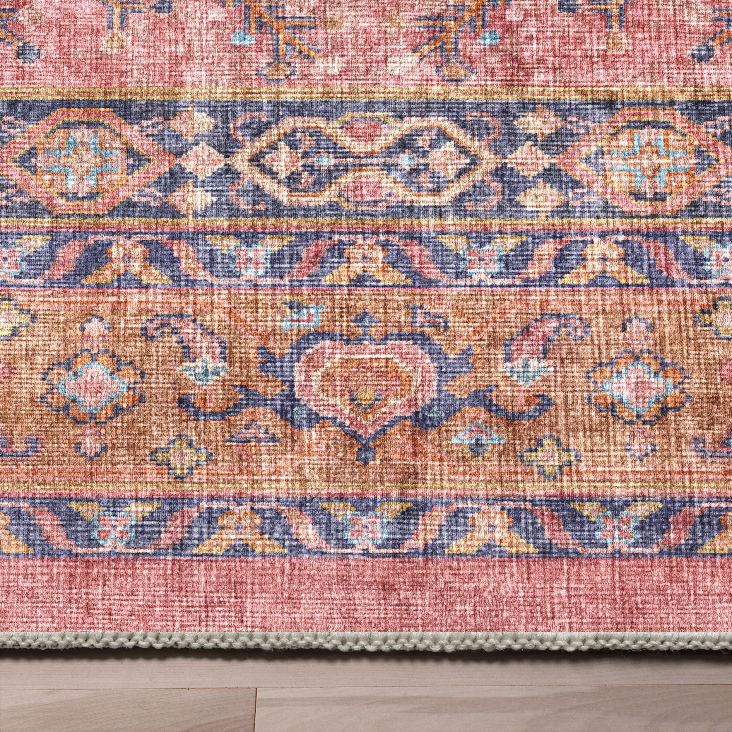 Well Woven Apollo San Marino Vintage Oriental Pink Flatweave 7'7" x 9'10" Area Rug