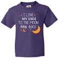 thumbnail image 3 of Inktastic I Love My Gigi to the Moon and Back Youth T-Shirt, 3 of 5