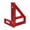 Red, variant on Woodworking marking ruler, square ruler, angle triangle ruler, marking tool, angle tool, aluminum alloy ruler