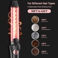 thumbnail image 2 of Rotating Curling Iron - 3 in1 Automatic Curling Iron with Interchangeable CurlingWand, 3/4, 1 1/4, 1 Inch CurlingIron for Lasting Beach Waves, Adjustable Temp, Instant Heat, Dual Voltage (Black), 2 of 7