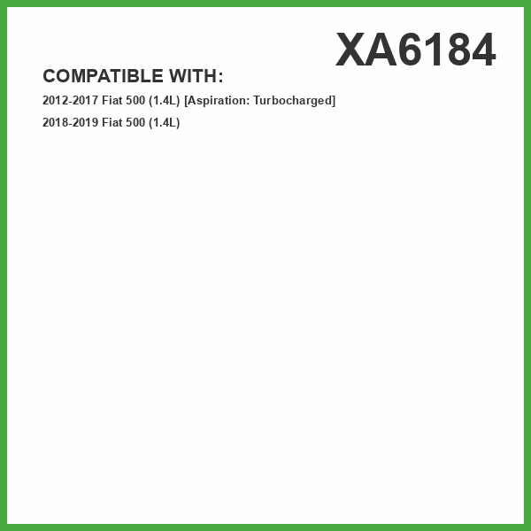 ECOGARD XA6184 Premium Engine Air Filter Fits 2012-2019 Fiat 500