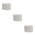thumbnail image 4 of Thinsony Femmes Chic Perle Strass Bracelet Stretch Mariage pour Mariée Blanc 7 Rangée 3Set, 4 of 6