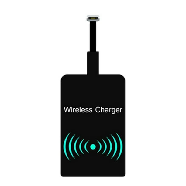 Cateissary Tipo C Cargador inalámbrico Receptor de carga Micro Interfaz USB Paster para Android Adelante Reversa Teléfono y Comunicación Android inverso
