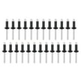 thumbnail image 1 of Remaches Ciegos Unique Bargains 5,6mm x 15,9mm Nylon Sujetador para PC Tablero Parachoques Negro 50uds, 1 of 5