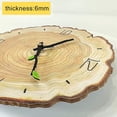 thumbnail image 3 of RV Reloj de pared vintage silencioso, reloj de pared de madera, reloj de pared de cocina, reloj de pared vintage retro para el hogar, sala de estar, cocina, 28x30cm Rojo Verde, 3 of 5