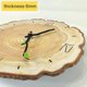 thumbnail image 3 of RV Reloj de pared vintage silencioso, reloj de pared de madera, reloj de pared de cocina, reloj de pared vintage retro para el hogar, sala de estar, cocina, 28x30cm Rojo Verde, 3 of 5